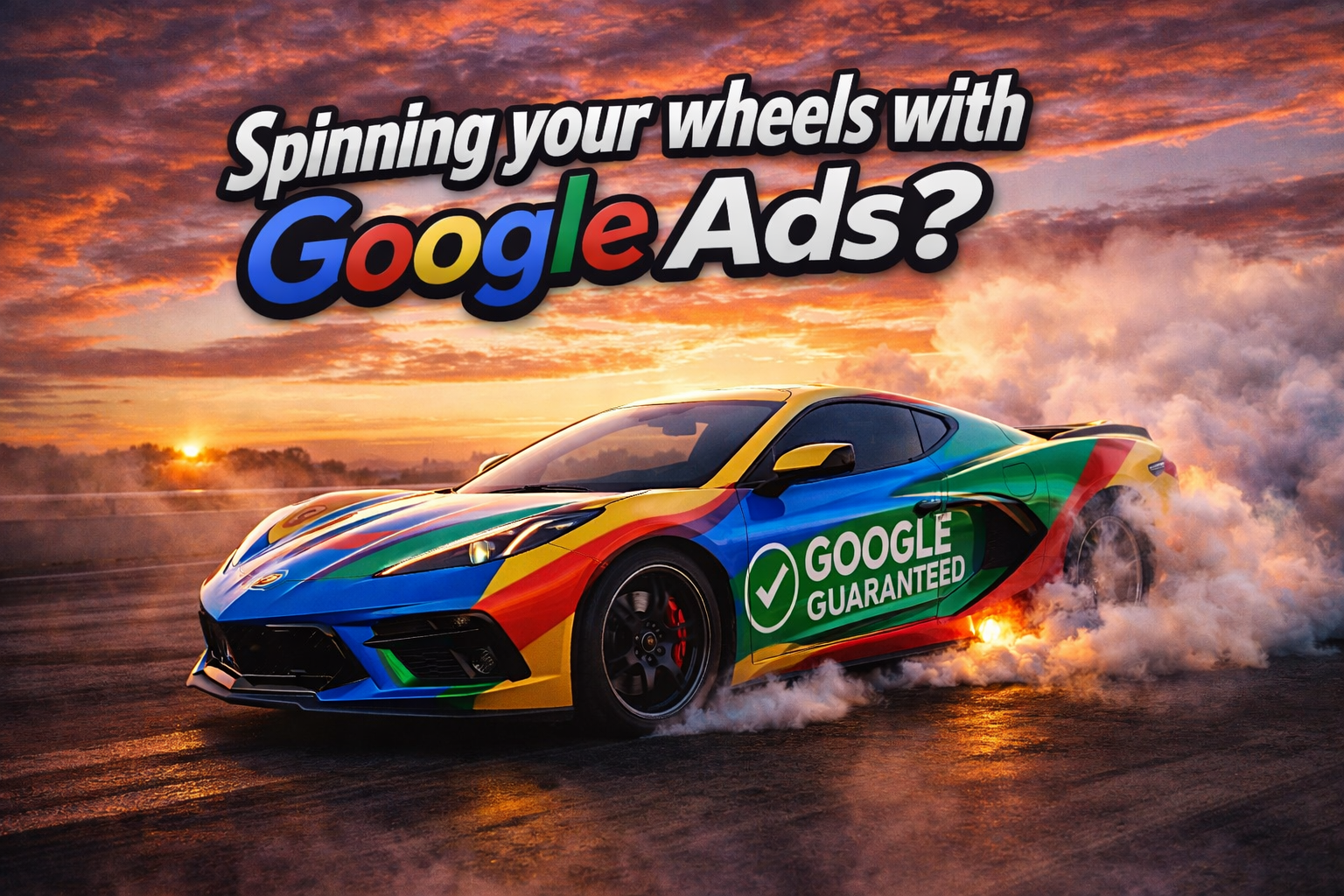 Burnout at sunset with Google Ads